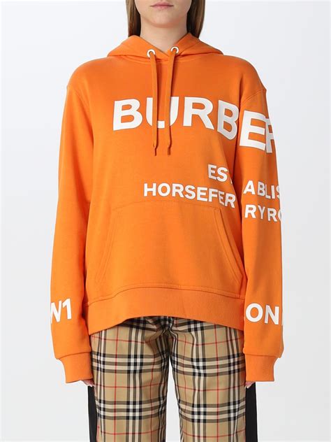 burberry sweatshirt orange|Burberry sweatshirts for men.